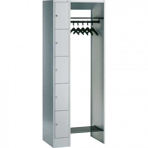 C+P Garderobe 8070000S10000 1950x740x480mm f.5 Person. lgr/lgr, - 820021581