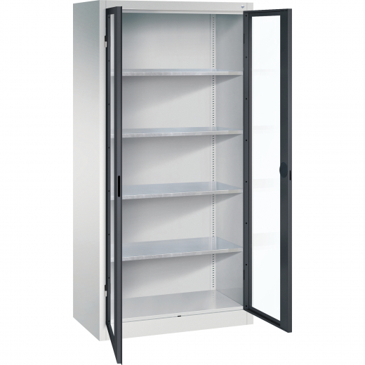 C+P Werkzeugschrank 8921055S10059 Fenstertür 1950x930x500mm lgr/sgr, - 820024187