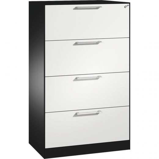 C+P Hängeregistraturschrank Asisto 146023412S10148 A4 2bahnig sgr/rws, - 820029002