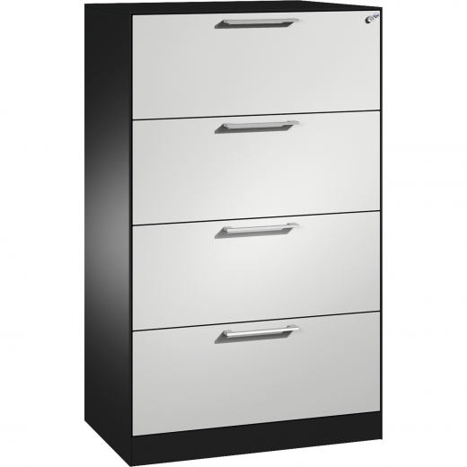 C+P Hängeregistraturschrank Asisto 146023412S10169 A4 2bahnig sgr/lgr, - 820029080