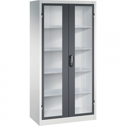 C+P Werkzeugschrank 8922055S10008 Fenstertür 1950x930x600mm lgr/sgr, - 820032887