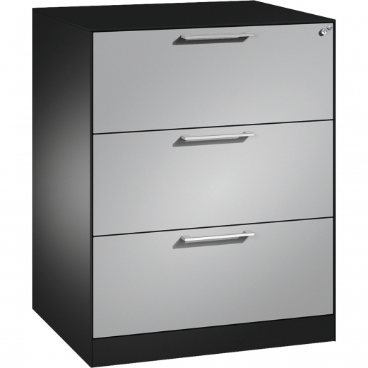 C+P Hängeregistraturschrank Asisto 146243312S10054 A4 2bhg sgr/wsalu, - 820038088