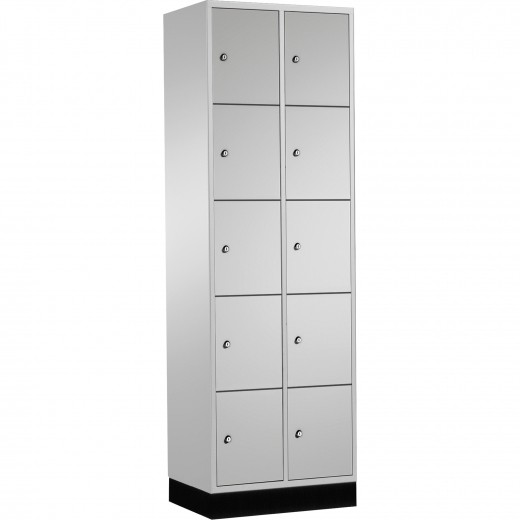 C+P Schließf.schrank 8570201S10009 10Fächer 1950x620x500mm lgr/lgr, - 820056481