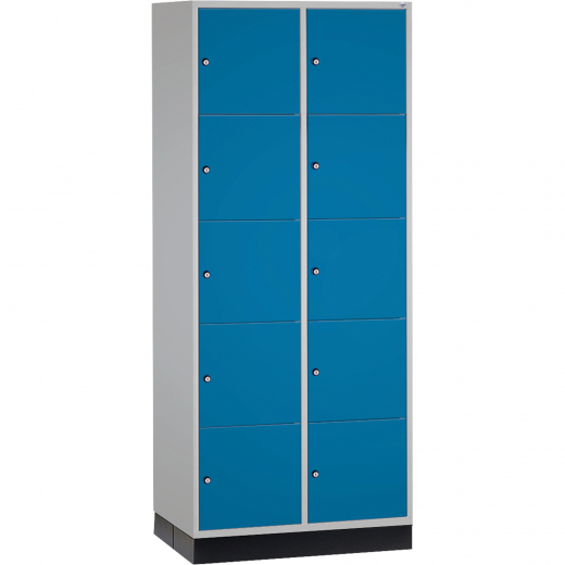 C+P Schließf.schrank 8570203S10020 10Fächer 1950x820x600mm lgr/lbl, - 820056558