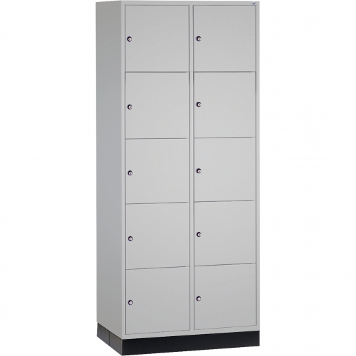 C+P Schließf.schrank 8570203S10008 10Fächer 1950x820x600mm lgr/lgr, - 820056581