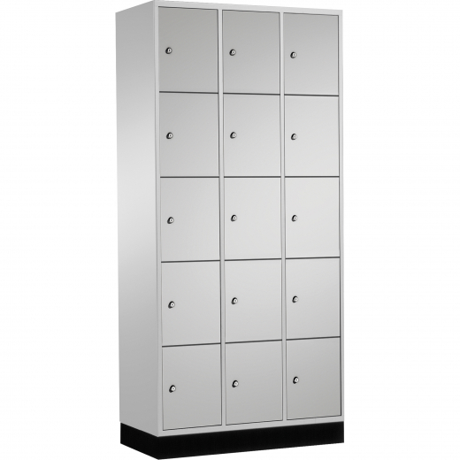 C+P Schließf.schrank 8570301S10004 15Fächer 1950x920x500mm lgr/lgr, - 820056781