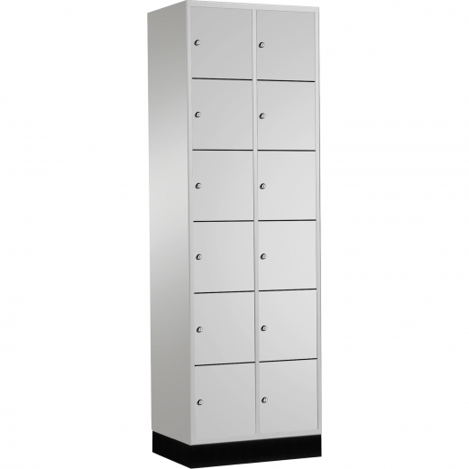 C+P Schließf.schrank 8670201S10011 12Fächer 1950x620x500mm lgr/lgr, - 820057081