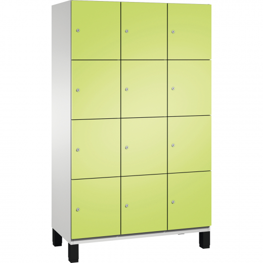 C+P Fächerschrank 4510332S10020 Füße 12Fächer B1200mm lgr/cgn, - 820069368