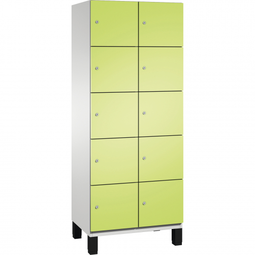 C+P Fächerschrank 4510422S10019 Füße 10Fächer B800mm lgr/cgn, - 820069968