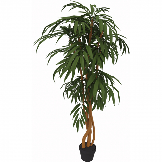 Kunstpflanze Ficus 720Blatt Höhe 1500mm Kunststofftopf, - 820110200