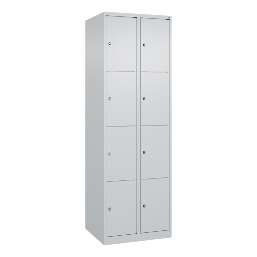 C+P Schließfachschrank Classic PLUS 2x4Fächer 1850x600x500mm l.gr/l.gr, - 820141481