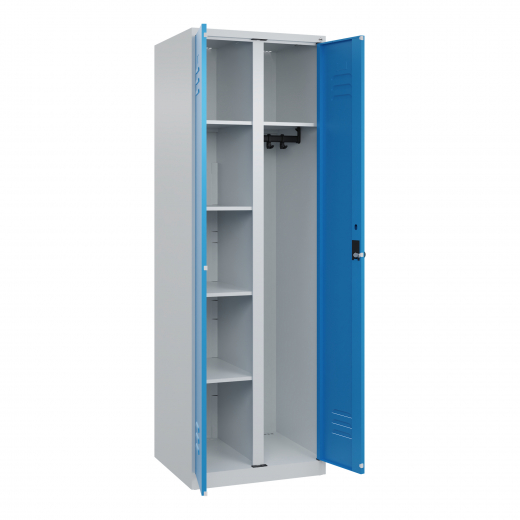 C+P Garderobenschrank Classic PLUS 2Abteile 1850x600x500mm l.gr/l.bl, - 820142552