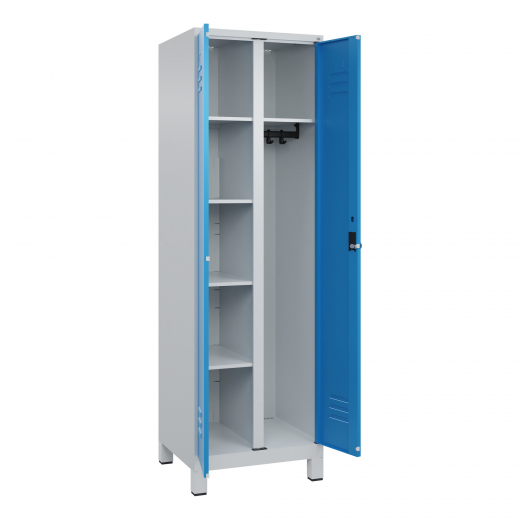 C+P Garderobenschrank Classic PLUS 2Abteile 1950x600x500mm l.gr/l.bl, - 820142652