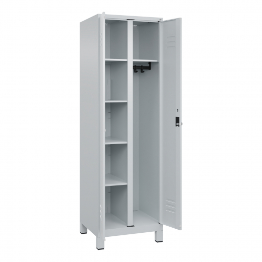 C+P Garderobenschrank Classic PLUS 2Abteile 1950x600x500mm l.gr/l.gr, - 820142681