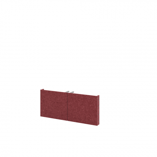 Hammerbacher Filztür FlexWall 80cm 1OH bordeaux 2St., - 820149337