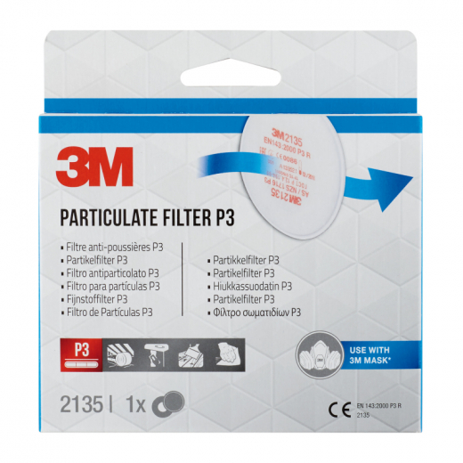 3M Partikelfilter FFP3 2135PRO1 1Paar, - 195092900