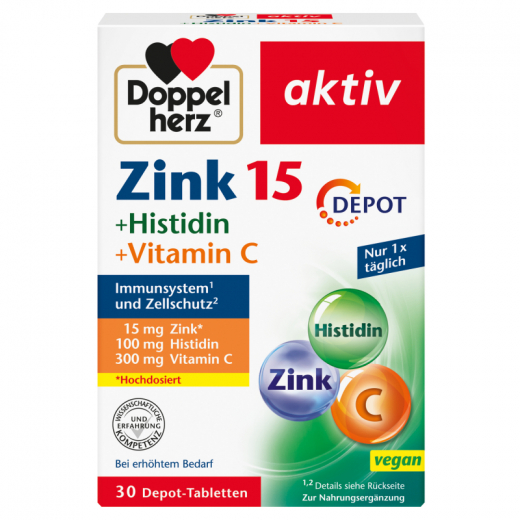 Doppelherz Zink +Histidin Depot 30St,