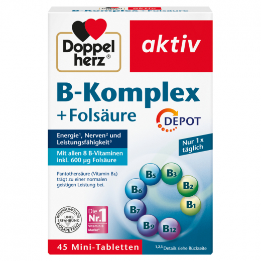 Doppelherz B-Komplex +Folsäure 45St,