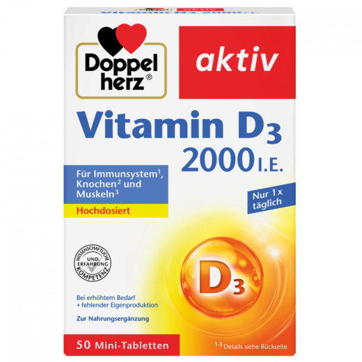 Doppelherz Vitamin D 2000 I.E. 50St,