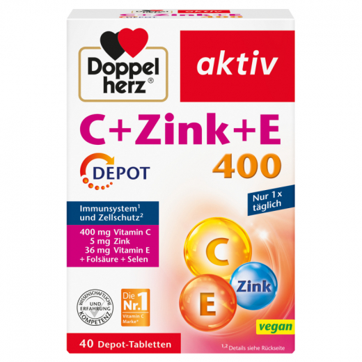 Doppelherz C +Zink +E Depot 40St,