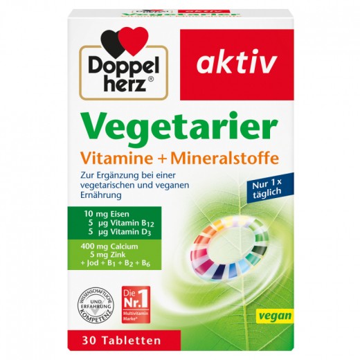 Doppelherz Vegetarier Vitamine +Mineralstoffe 30St,