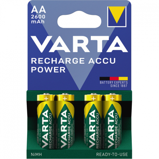 Varta Akku Ready2Use 5716101404 AA Mignon HR6 2.600mAh 4 St./Pack., - 3060716