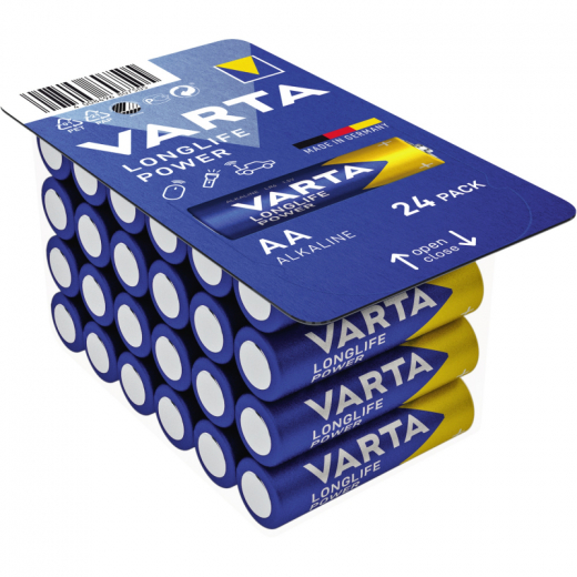 Varta Batterie Longlife Power 4906301124 AA 1,5V 24 St./Pack., - 3060737