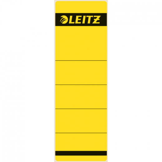 Leitz Ordneretikett 16420015 kurz/breit Papier gelb 10 St./Pack., - LEI1642GE