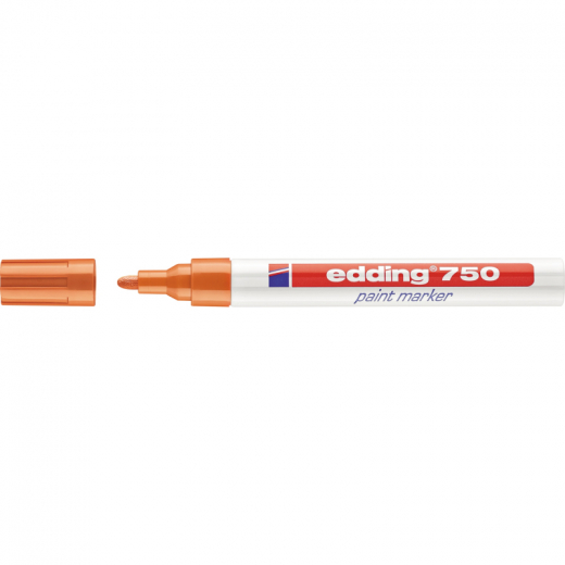 edding Lackmarker 750 4-750006 2-4mm Rundspitze permanent orange,