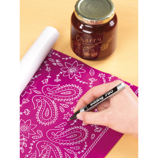 edding Lackmarker 780 4-780049 0,8mm Rundspitze permanent weiß,