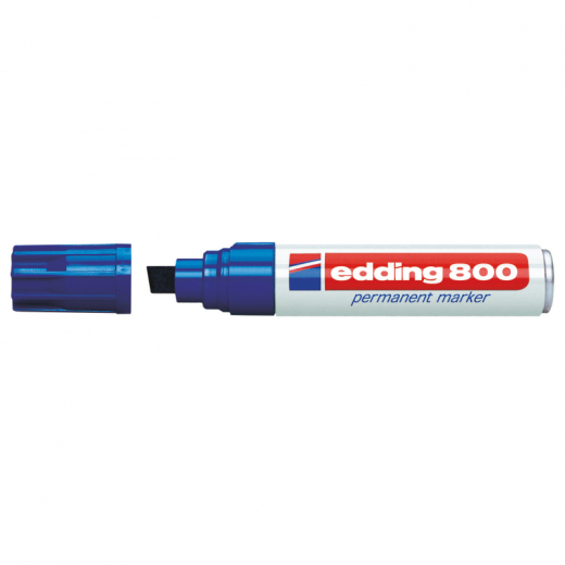 edding Permanentmarker 800 4-800003 4-12mm Keilspitze nachfüllbar bl, - EDD800BL