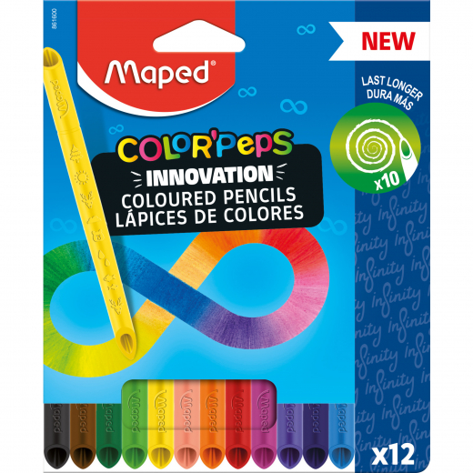 Maped Buntstift Color Peps Infinity 861600 sort. 12St., - 859973