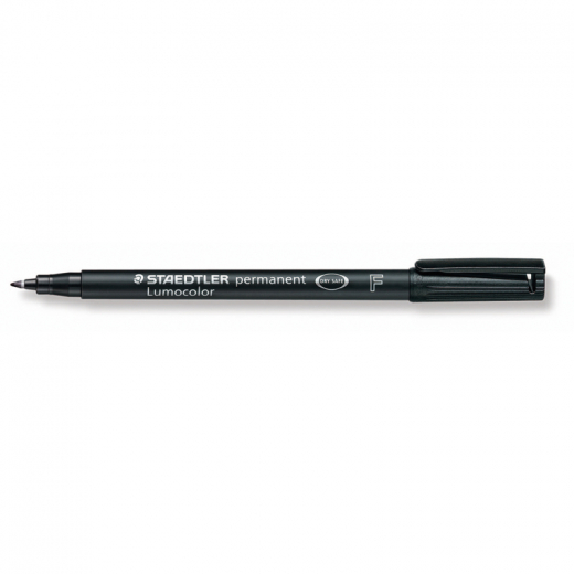 STAEDTLER Folienstift Lumocolor 318-9 0,6mm permanent schwarz, - STA318SW