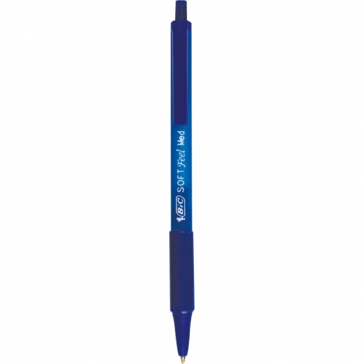 BIC Kugelschreiber SOFT Feel clic Grip 8373982 0,4mm blau, - BIC837398