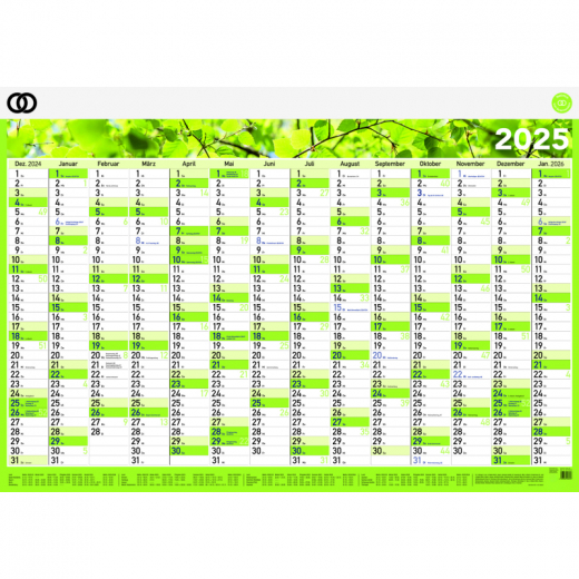 Soennecken Plakatkalender oeco 2025 5104-25 100x70cm 14M/1S,