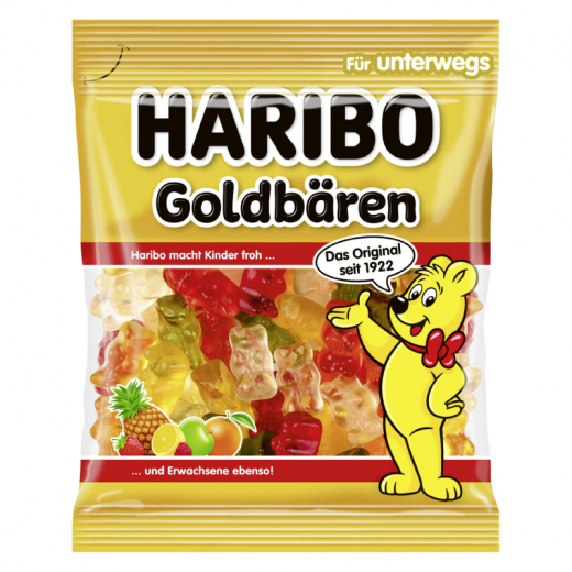 HARIBO Fruchtgummi Goldbären 389195 100 g/Pack.,