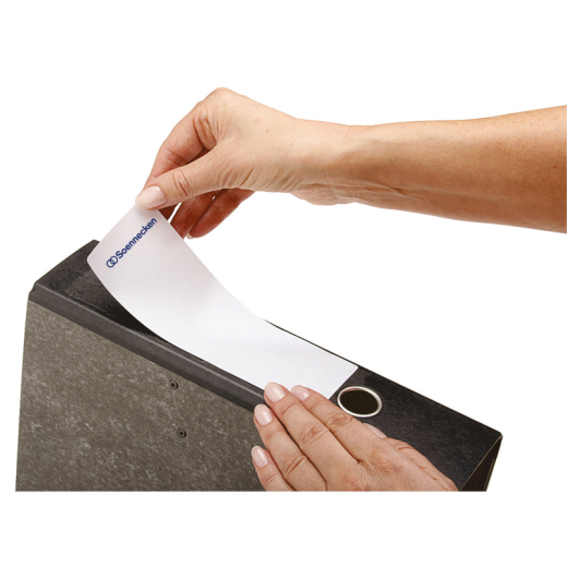 Soennecken Ordneretikett 66308 schmal/kurz sk weiß 700 St./Pack.,