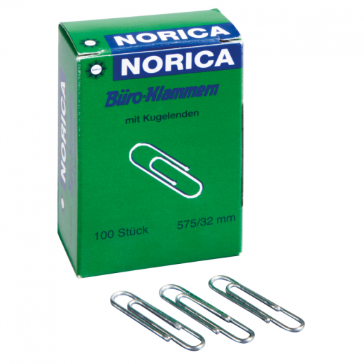 NORICA Briefklammer 2225 32mm verzinkt 100 St./Pack., - ALC2225