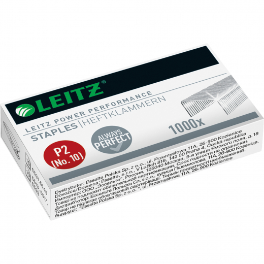 Leitz Heftklammer Nr.10 55770000 10Blatt verzinkt 1.000 St./Pack., - 891797