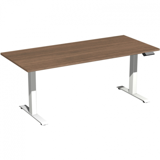 Geramöbel Tisch Elevate Basic 1800x800x730-1230mm ws/nu, - 810069673