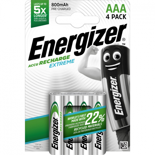 Energizer Akku Recharge Extreme E300624400 AAA/HR3 4 St./Pack., - 216050