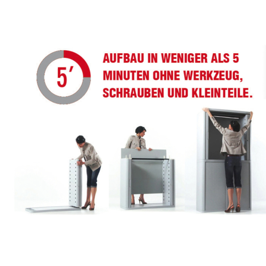 Paperflow Rolladenschrank easy Office E2CT0003500062 2m grün, - 821165560