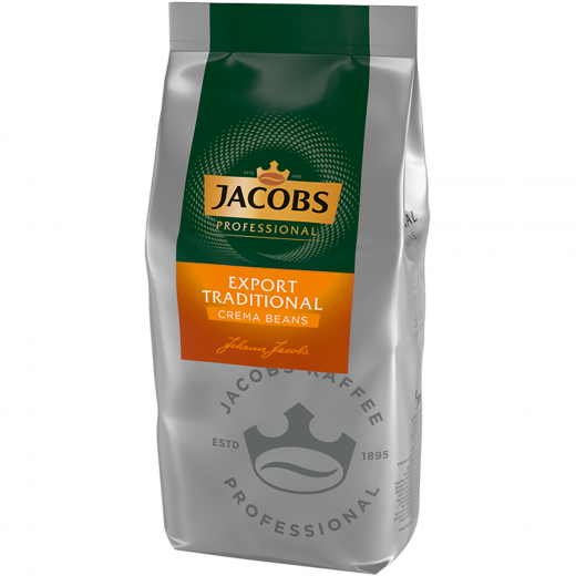 JACOBS Kaffee Export Caffe Crema 4055443 Ganze Bohne 1kg, - 945511