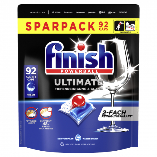 FINISH Spülmaschinentabs Ultimate All in 1 Regular 3283137 92St., - 945804