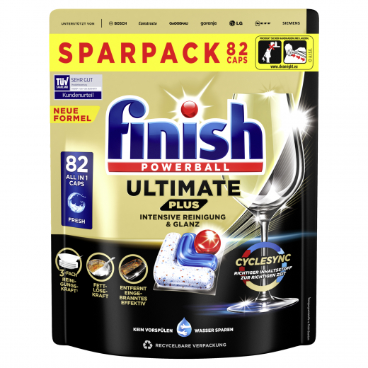 FINISH Spülmaschinentabs Ultimate Plus All in 1 3283073 82St., - 945815100