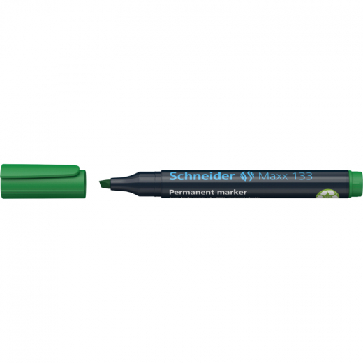 Schneider Permanentmarker Maxx 133 113304 1+4mm Keilspitze grün, - 830715