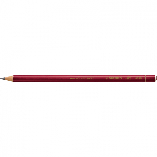 STABILO Graphitstift All 8008 Stärke der Mine 3,3mm 2B rot, - 831052