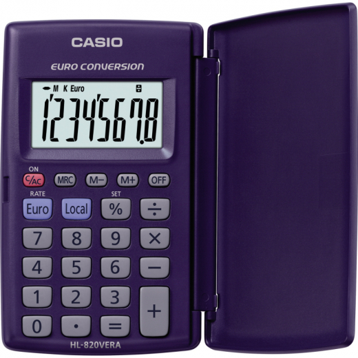 CASIO Taschenrechner HL-820VERA blau, - 837434