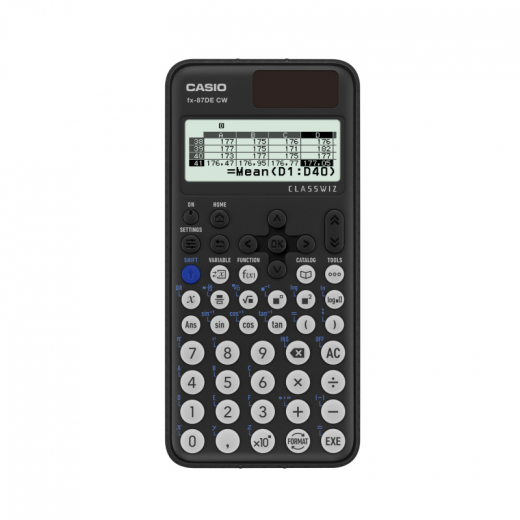 CASIO Schulrechner FX-87DECW-W-ET 12stellig Solar/Batterie,