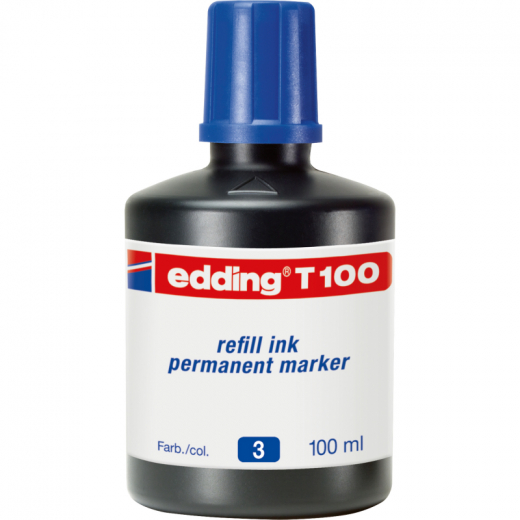 edding Nachfülltusche T 100 4-T100003 100ml blau, - 841237